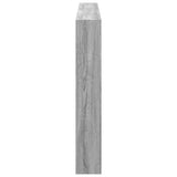 Headboard Cabinet with LED Grey Sonoma 180x17x102 cm 839215