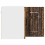 Wall Corner Cabinet LUCCA Old Wood 57 x 57 x 40 cm 884963