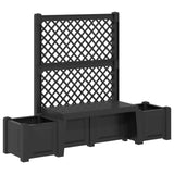 Garden Bench Kopenhagen Anthracite 173 x 49 x 135.5 cm PP 42041747