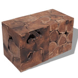 ZNTS Stools/Coffee Table Solid Teak 274355