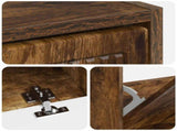 Shoe Cabinet EDE 78 x 24 x 103 cm Engineered Wood Smoked Oak 896000