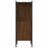 Bookcase Brown Oak 72x28x77.5 cm Engineered Wood 838882