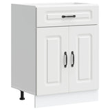 Kitchen Base Cabinet Kalmar White Engineered Wood 853487