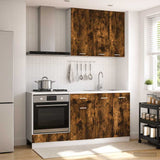 Kitchen Unit LYON 5 pcs Smoked Oak Engineered Wood 3438223