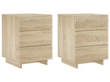 Bedside Cabinet 2 pcs Sonoma Oak 33.5 x 34.5 x 60 cm 8011428