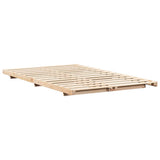 Bed Frame Brown 120 x 190 cm Solid Pine Wood 873082
