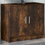 Sink Cabinet Smoked Oak 63x29x55 cm Engineered Wood 848098