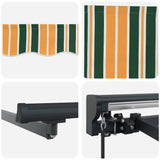 Awning Frame Green and Yellow 400 x 300 cm 3330717