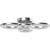 LED Light, Modern 4 Rings Lamp with Wall Switch Control, 40W 4350lm Flush Mount T3398P425161
