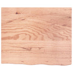 Bathroom Countertop Light Brown 60x50x cm Treated Solid Wood 3156109