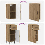 3 Piece Bathroom Cabinet Set HAARLEM Artisan Oak 3417782