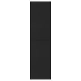 Book Cabinet/Room Divider Black 155x24x160 cm Engineered Wood 800658