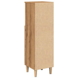 Bathroom Cabinet Artisan Oak 30x30x100 cm Engineered Wood 857109