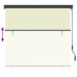 Roller Blind Cream 180 x 250 cm Fabric and Aluminum 362085