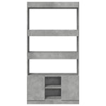 Highboard Concrete Grey 92x33x180 cm Engineered Wood 3309621