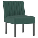 Slipper Chair Dark Green Velvet 352453
