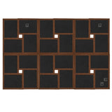Collage Photo Frame for 24x Picture Dark Brown MDF 332786