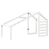 Kids' Bed Roof White 198x87x113 cm Solid Wood Pine 846874