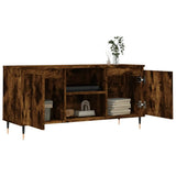 TV Cabinet Smoked Oak 104x35x50 cm Engineered Wood 827009