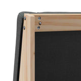 Upholstered Headboard Dark Grey 200 cm Solid Pine Wood 879265