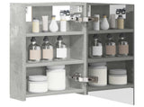 Bathroom Mirror Cabinet Concrete Grey 30 x 10.5 x 50 cm 889010