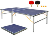 Professional Table Tennis Table, Foldable Movable Ping Pong Table Indoor Outdoor Regulation Size, W5817P501576