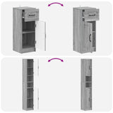3 Piece Bathroom Cabinet Set UTRECHT Engineered Wood 3417897