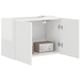 TV Wall Cabinet Wall-mounted High Gloss White 59.5 x 31 x 40 cm 892337