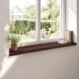 Window Sills 2 pcs Dark Brown 160 x 25 x 2 cm Solid Beech Wood 42048310