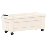 Calypso Planter with Wheels White 79 x 35 x 33 cm PP 42041719