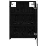 Bathroom Mirror Cabinet Black Oak 43 x 16 x 62.5 cm 889136