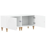TV Cabinet White Engineered Wood 896235