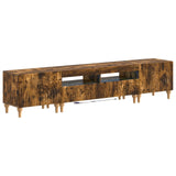 3 Piece LED TV Cabinet Smoked Oak Engineered Wood 3416503