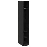 Wardrobe with Shelf Black Oak 50 x 30 x 200 cm Engineered Wood 3403215