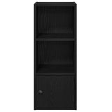 Bookcase Black Oak 31x24x77 cm Engineered Wood 860329