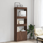 Highboard Brown Oak 63x33x180 cm Engineered Wood 3309606