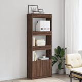 Highboard Brown Oak 63x33x180 cm Engineered Wood 3309606