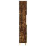Bathroom Cabinet with Open Shelf ARNHEM Smoked Oak 896600