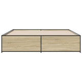 Bed Frame without Mattress Sonoma Oak 180x200 cm Super King 3279873