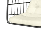 Hanging Egg Chair, Indoor Outdoor Hammock Swing Chair with Stand, Safety Strap, Foldable Basket, T3398P553223