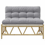 Garden Bench Light grey 110 x 75x 71 cm Steel 42010311