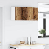 Hanging Cabinet 2 pcs Old Wood and White 40 x 31 x 40 cm 884143
