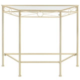 Side Table Vintage Style Metal 87x34x73 cm Gold 245934