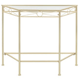 Side Table Vintage Style Metal 87x34x73 cm Gold 245934