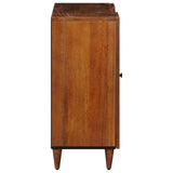 Sideboard with Shelf Walnut 90 x 33.5 x 75 cm Solid Mango Wood 4018252