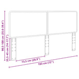 Headboard Concrete Grey Engineered wood 887850