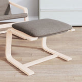 Footstool Taupe 51x41x40 cm Fabric 351068