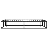 Bed Frame Black Metal 120x200 cm Bed Frame Rectangular Modern 324787
