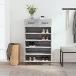 ZNTS Shoe Cabinet Concrete Grey 60x35x105 cm Engineered Wood 829608