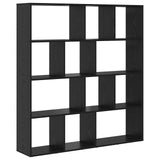 Book Cabinet Black Oak 132 x 29 x 141.5 cm Engineered Wood 3388358
